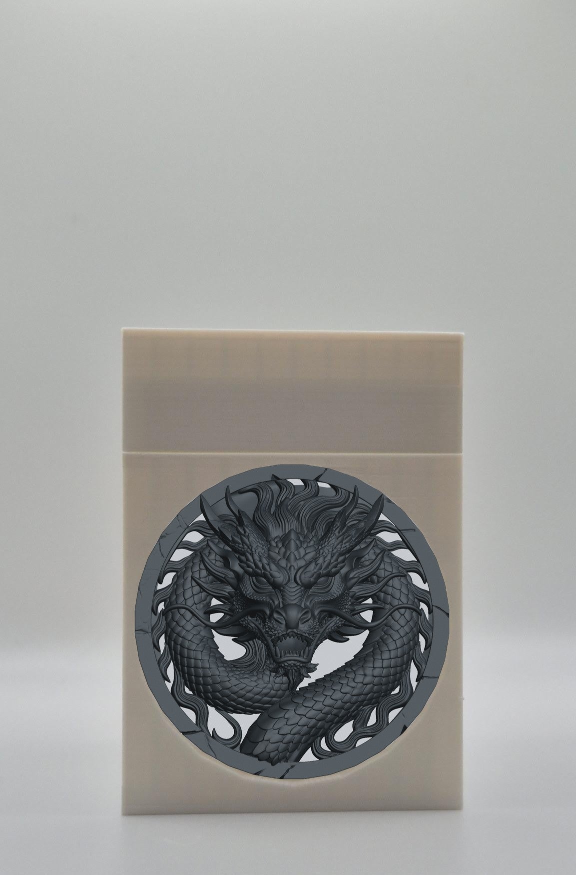 Dragon Card Box — White