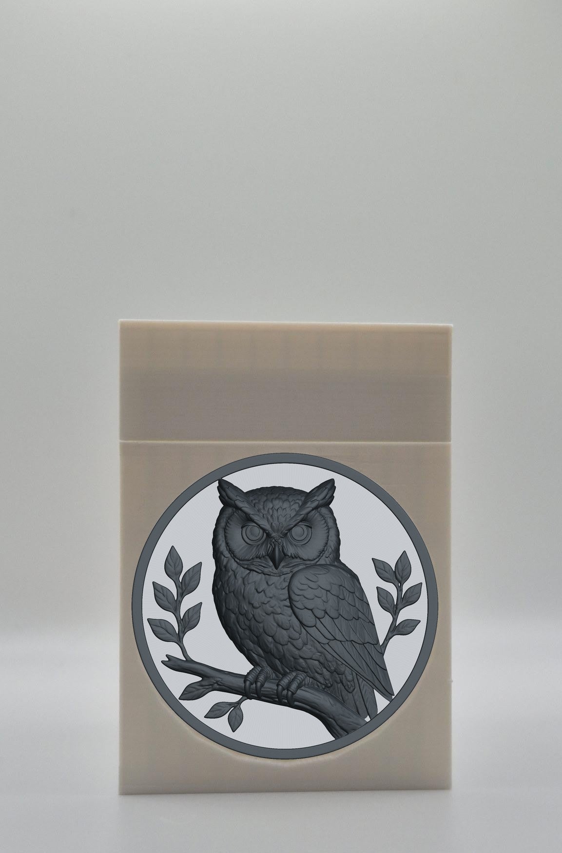 Owl Card Box — White
