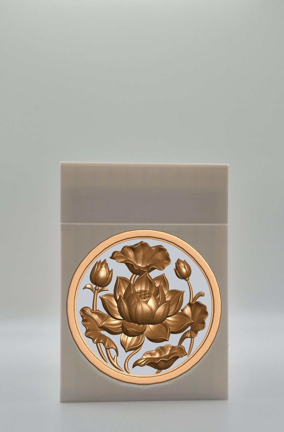 Lotus Card Box — White