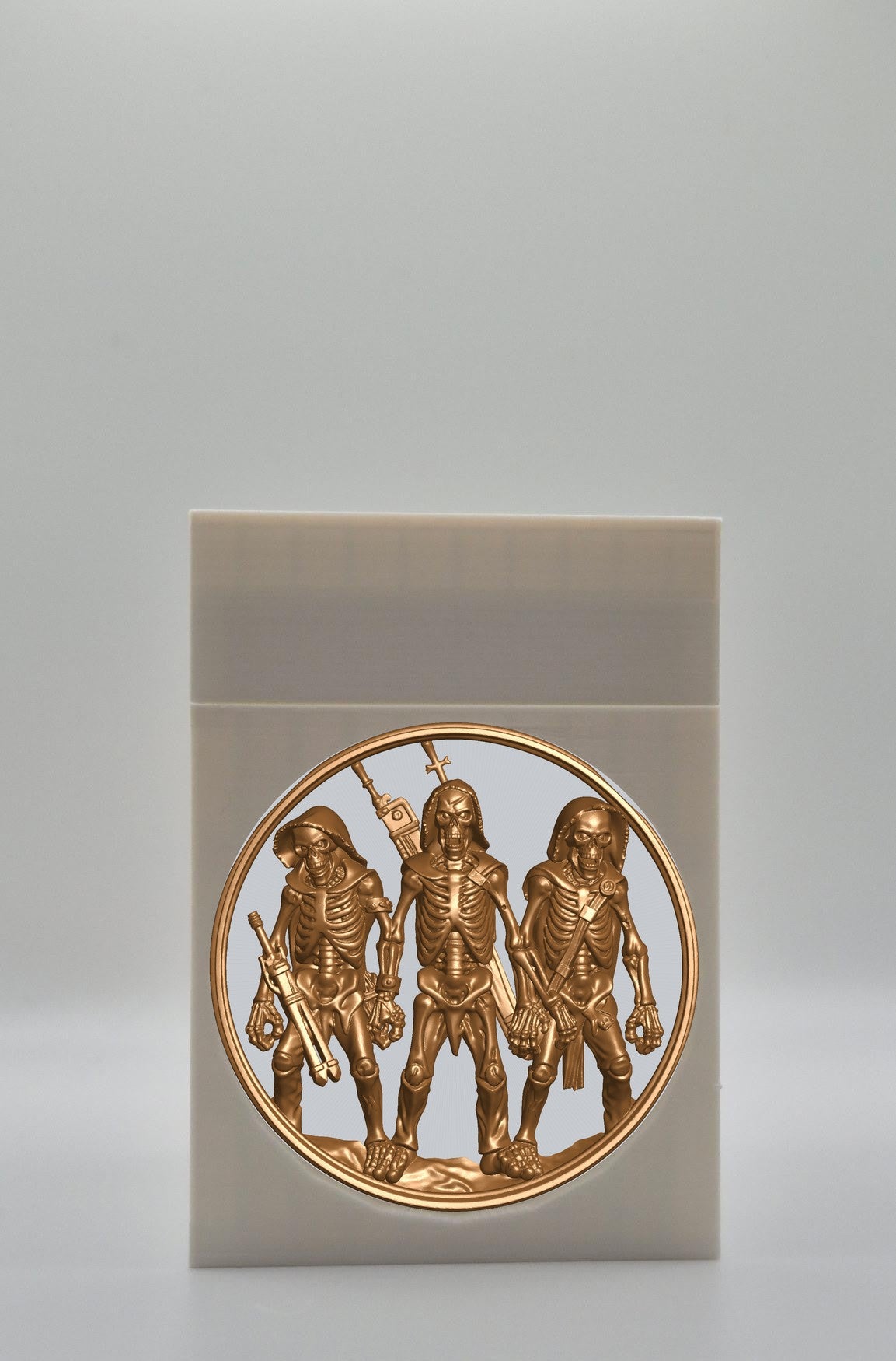 Skeleton Army Card Box — White