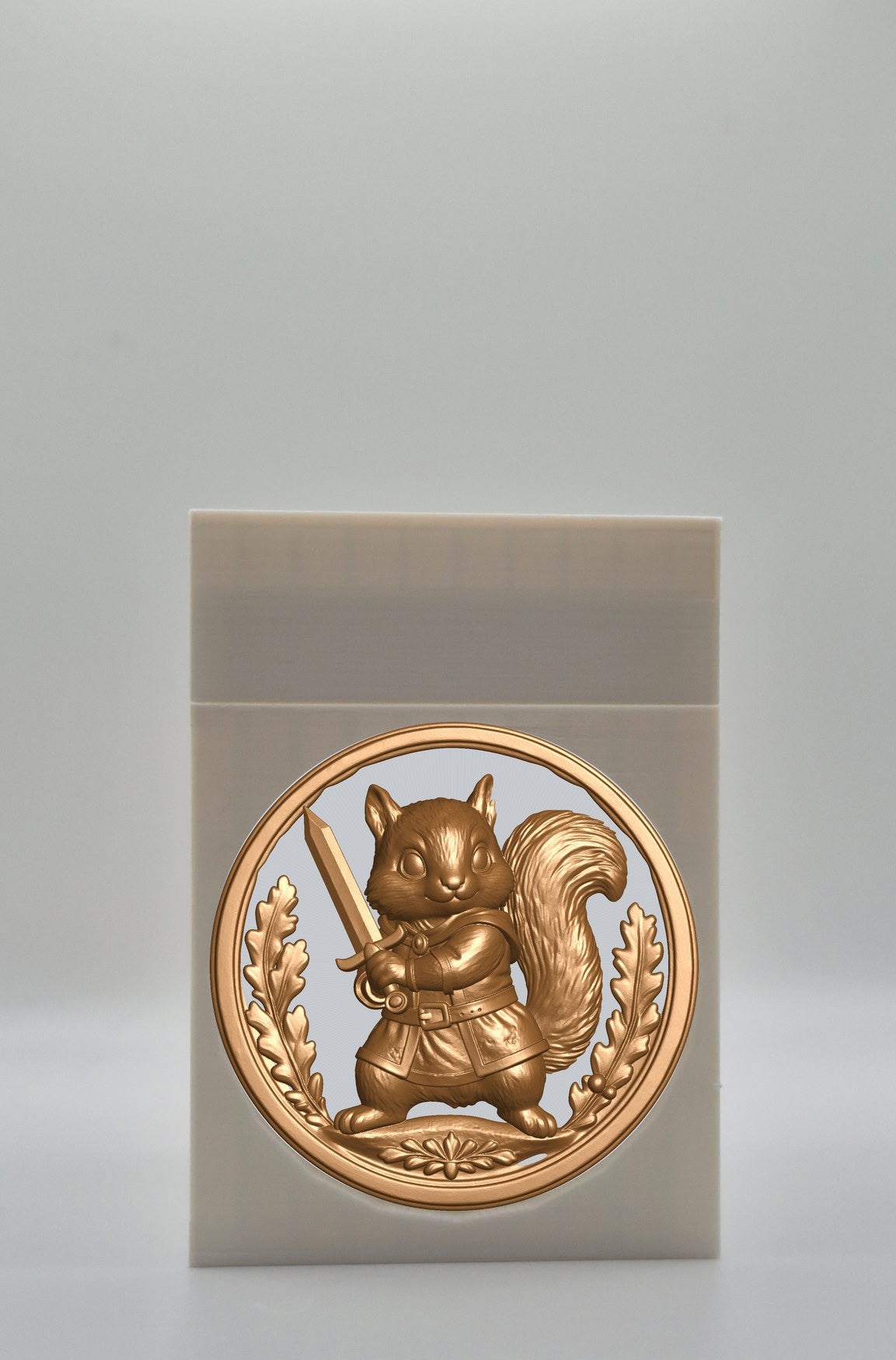 Squirrel Card Box — White