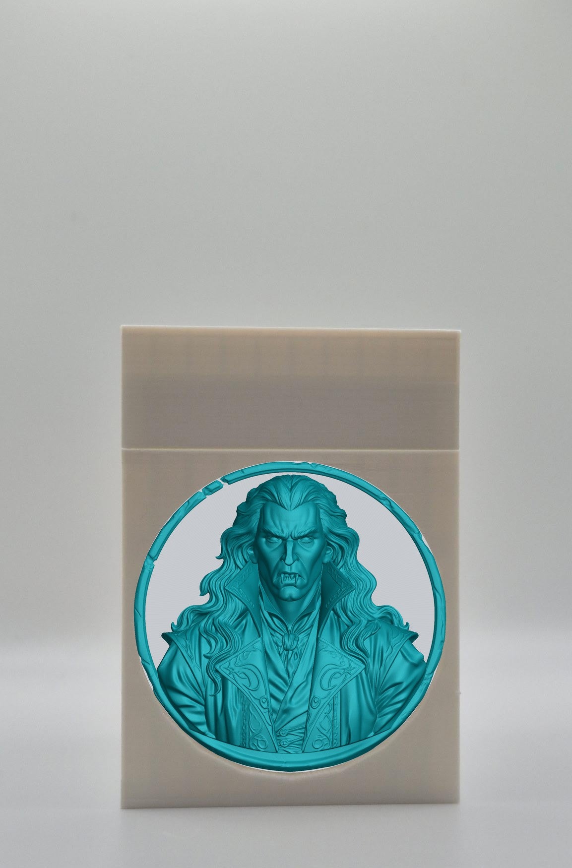 Gothic Vampire Card Box — White