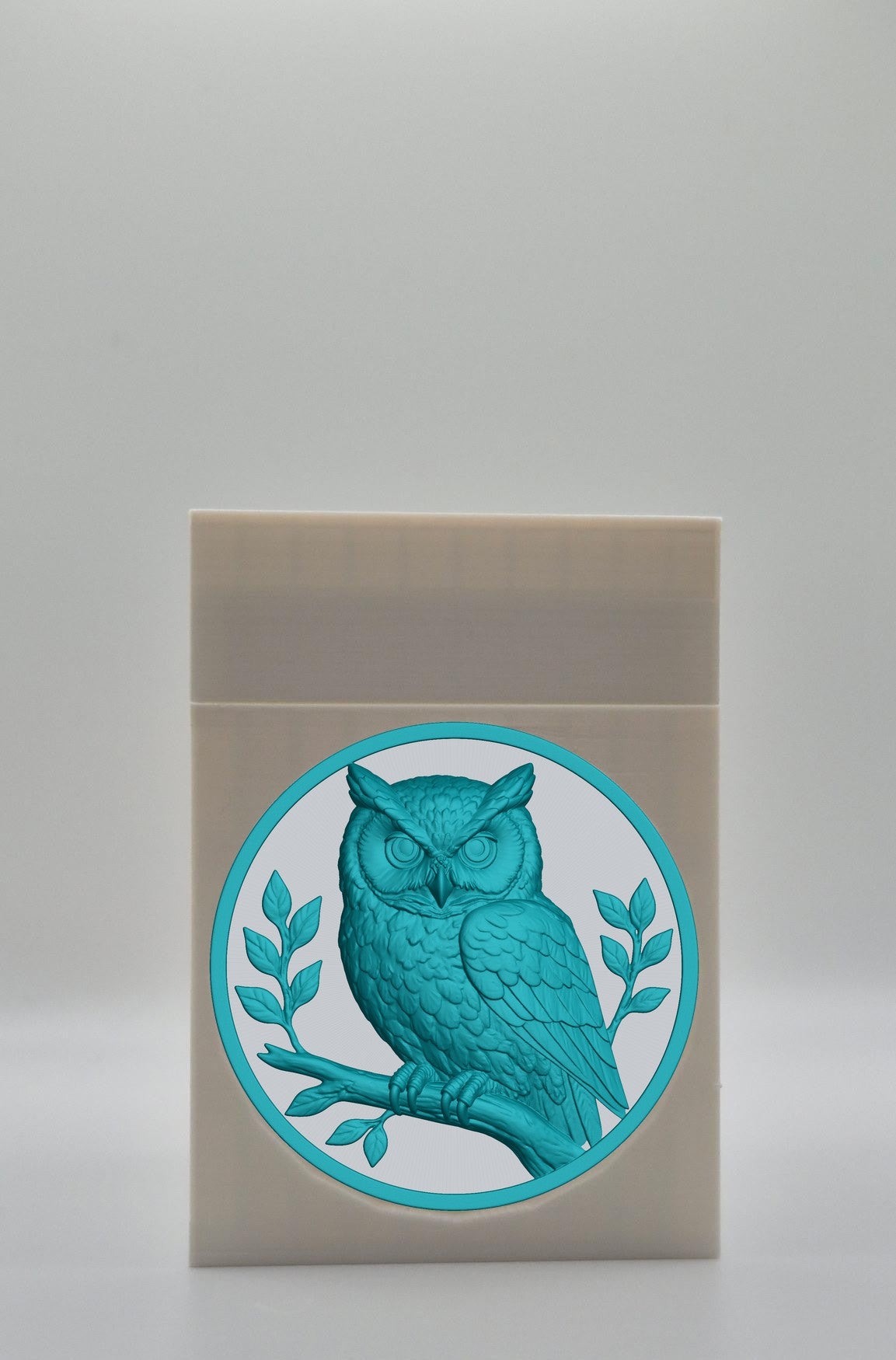 Owl Card Box — White