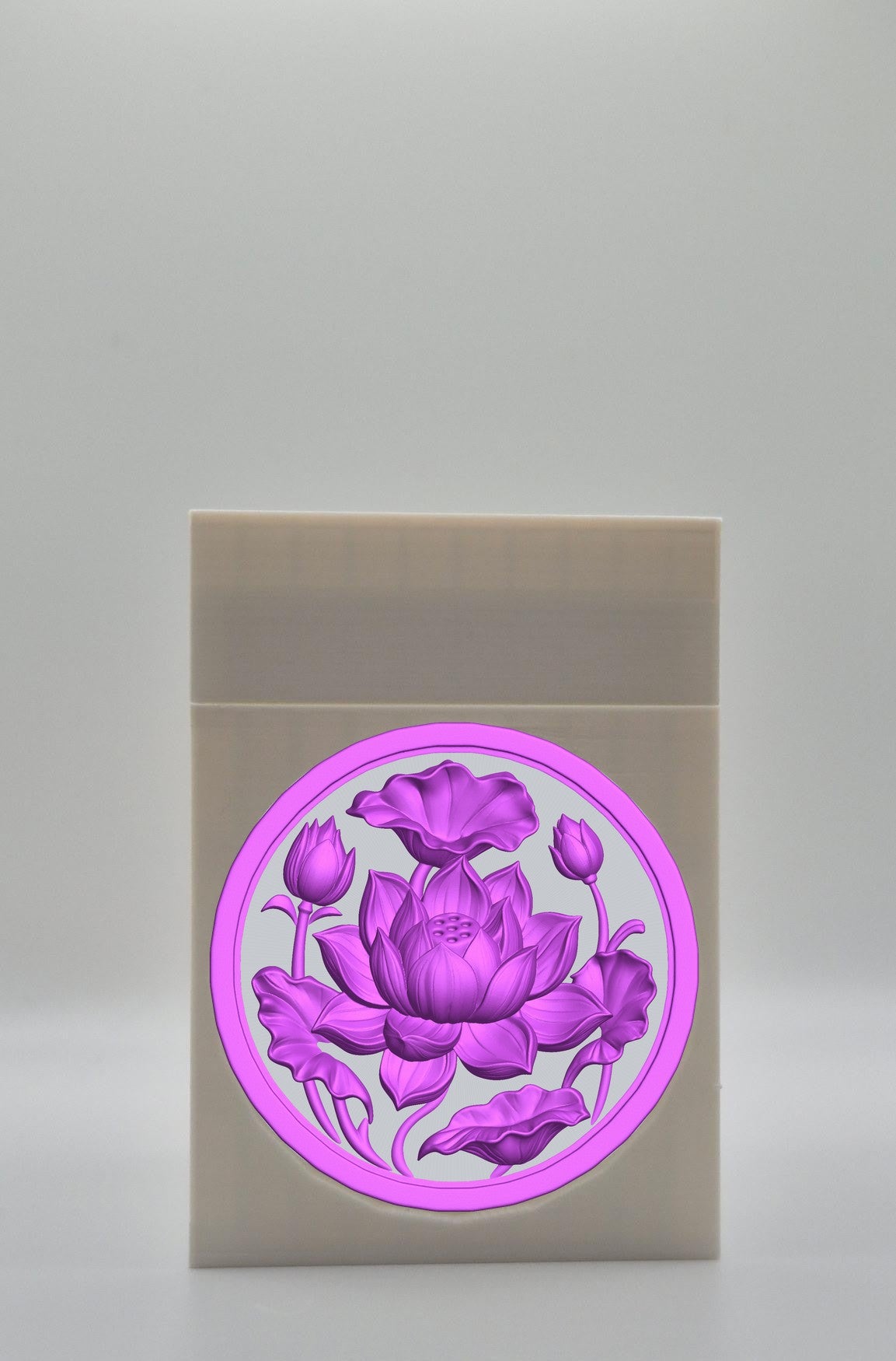 Lotus Card Box — White