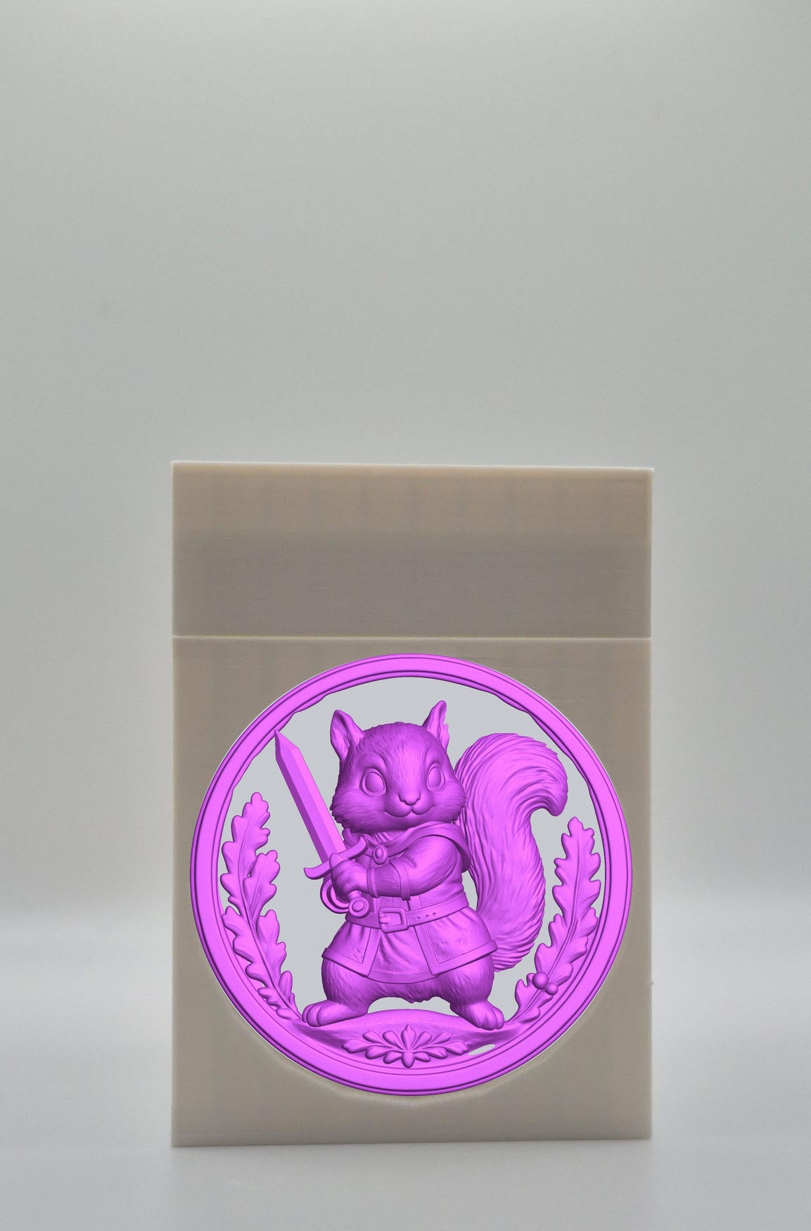 Squirrel Card Box — White