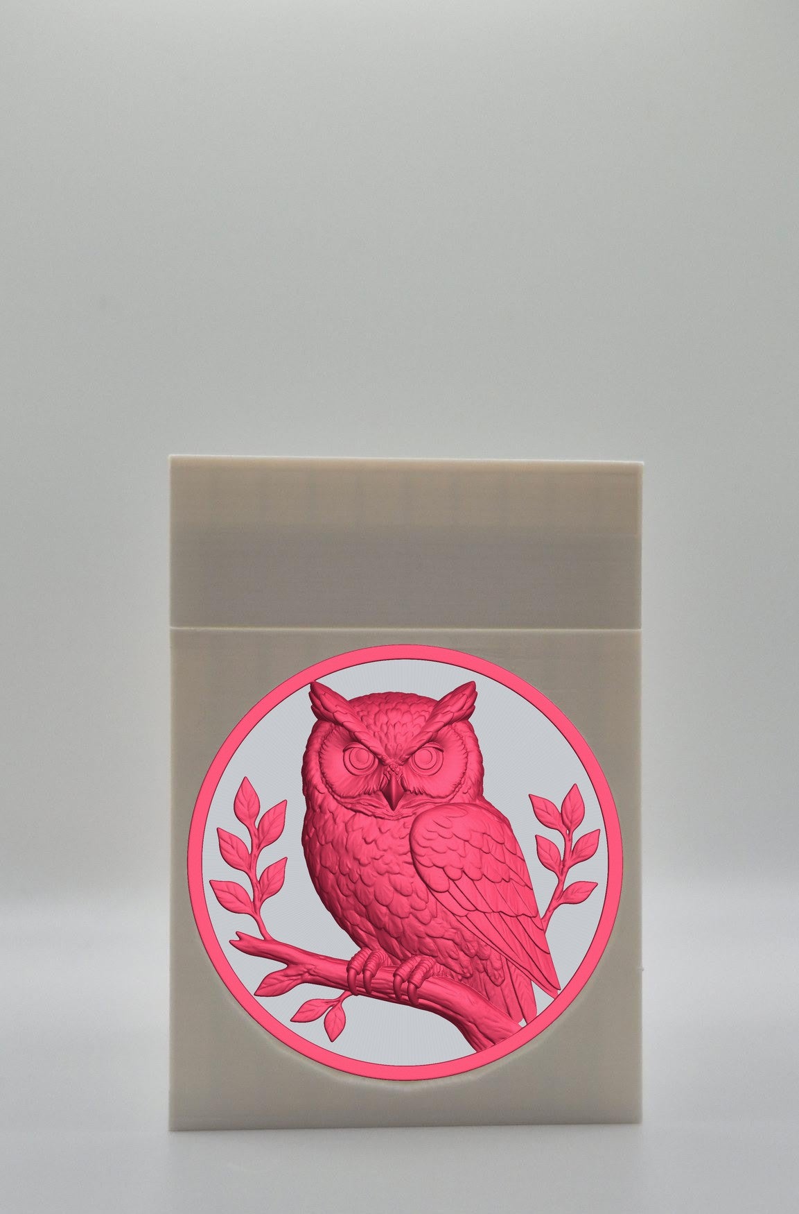 Owl Card Box — White
