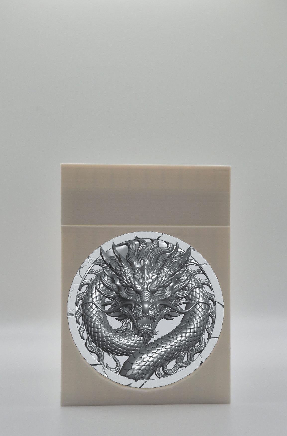 Dragon Card Box — White