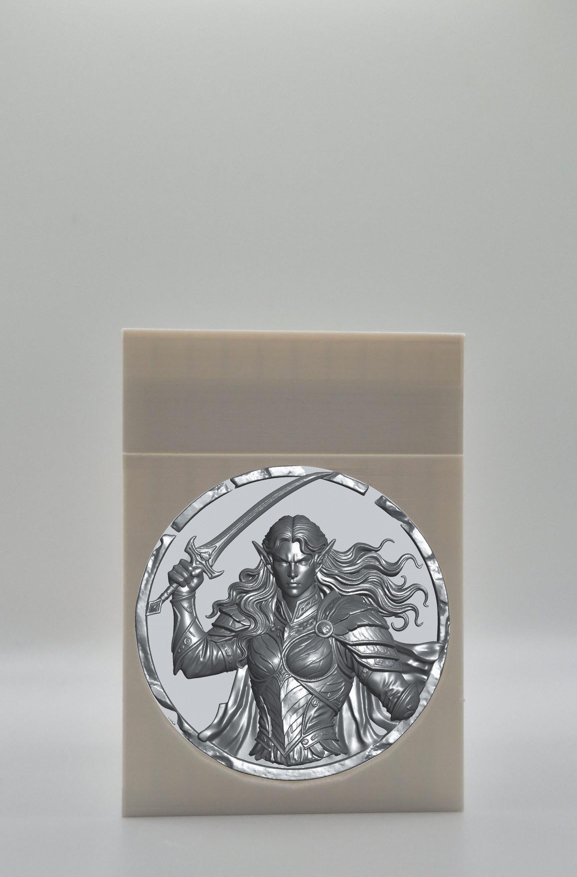 Elvish Warrior Card Box — White