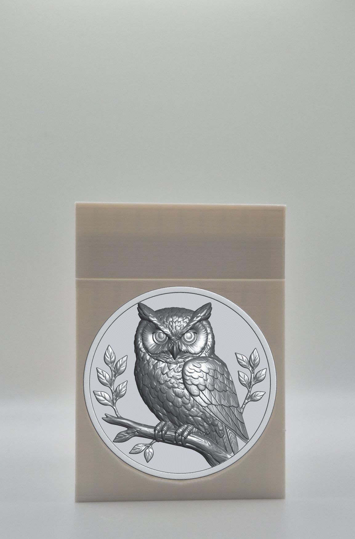 Owl Card Box — White