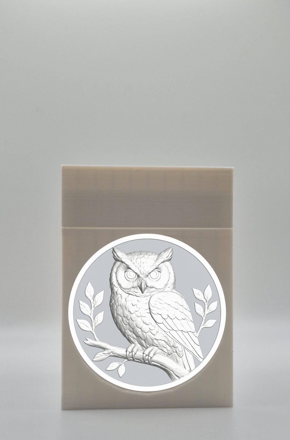 Owl Card Box — White