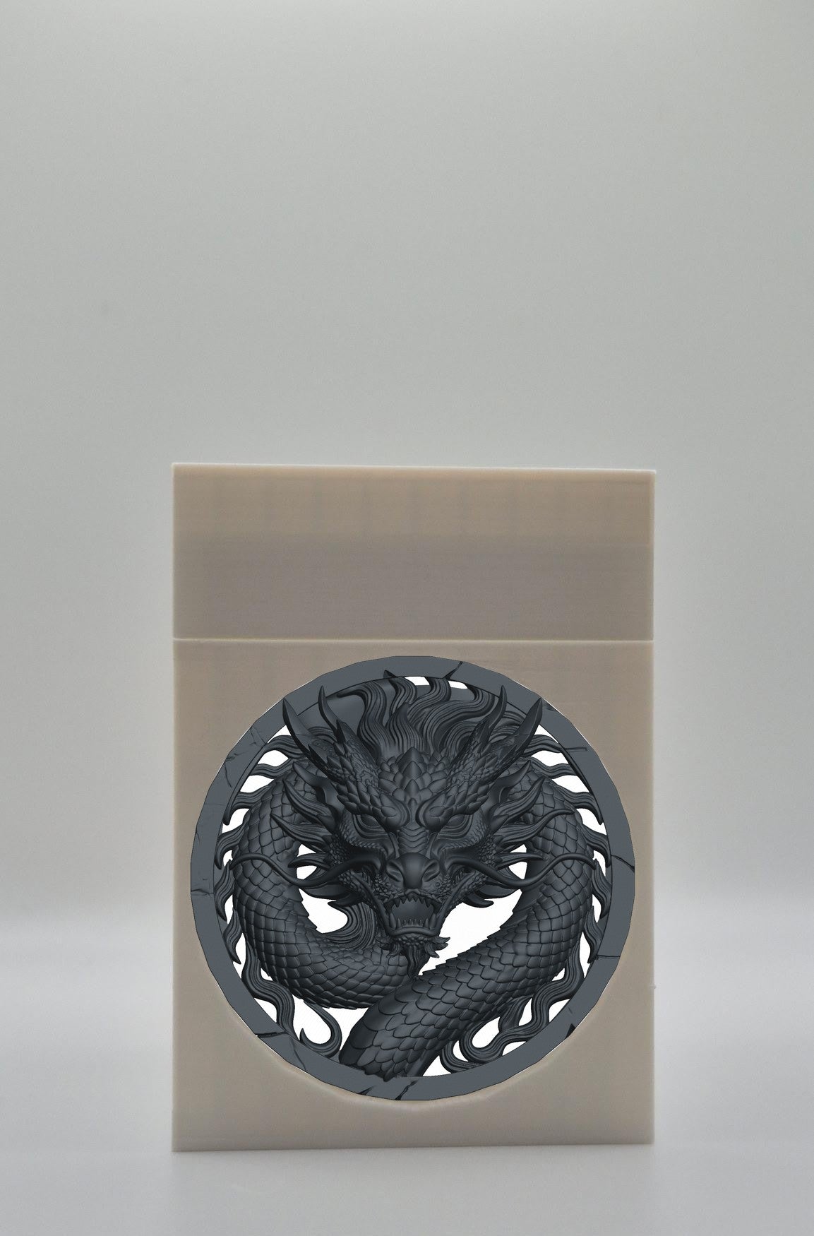 Dragon Card Box — White