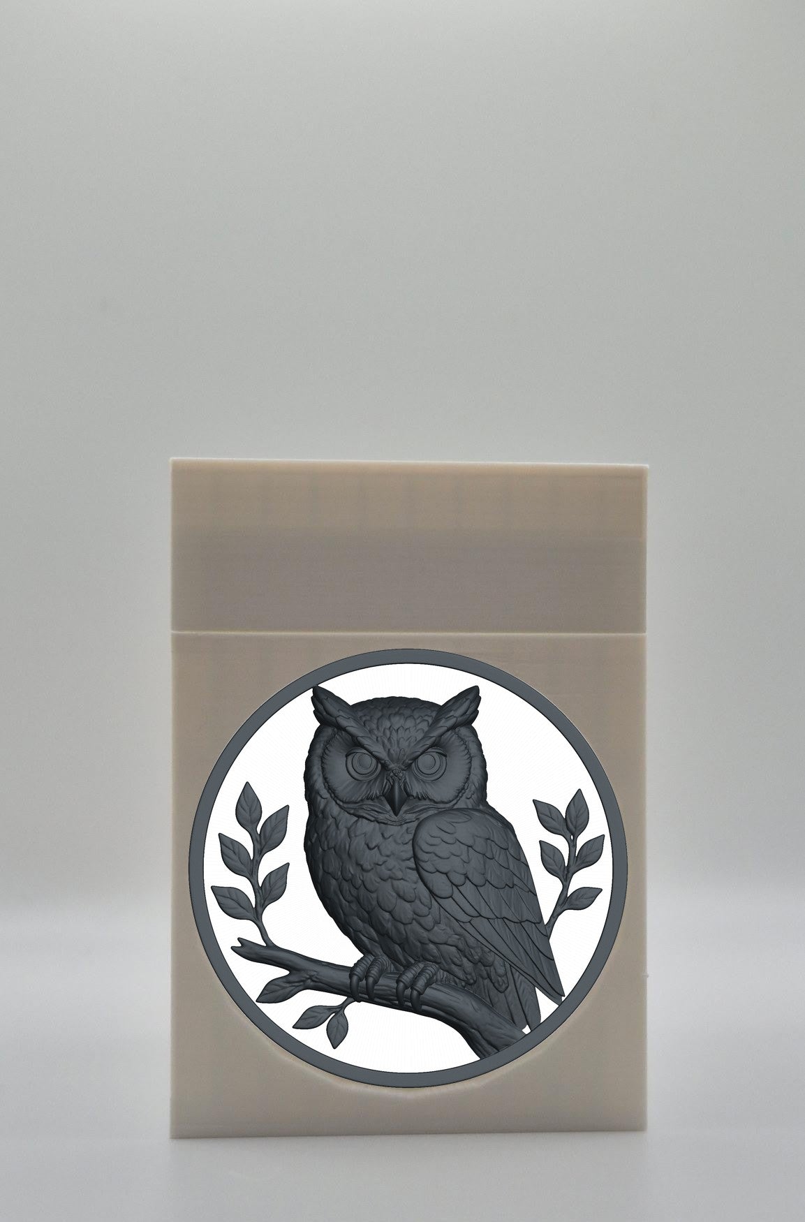 Owl Card Box — White