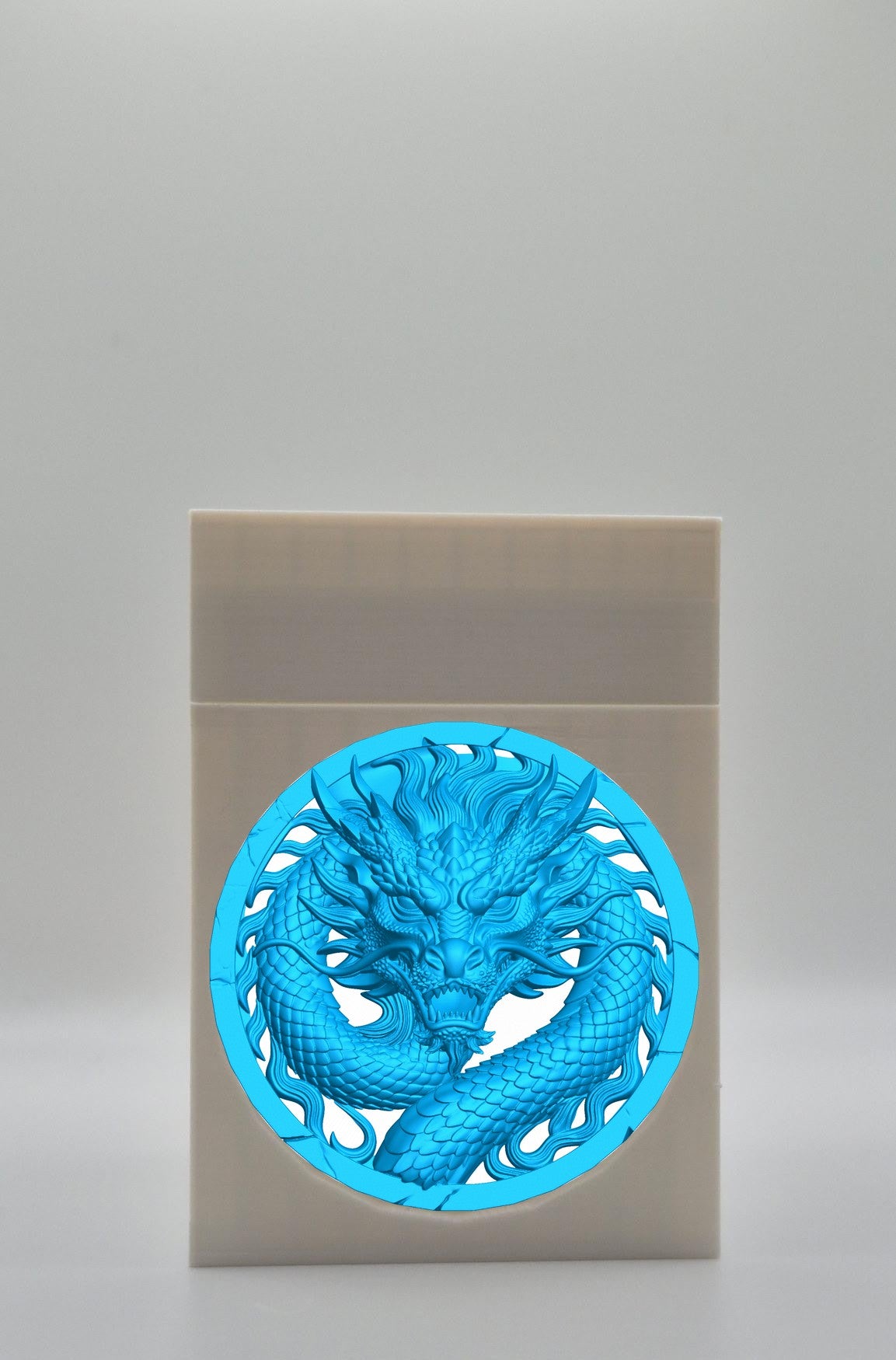 Dragon Card Box — White
