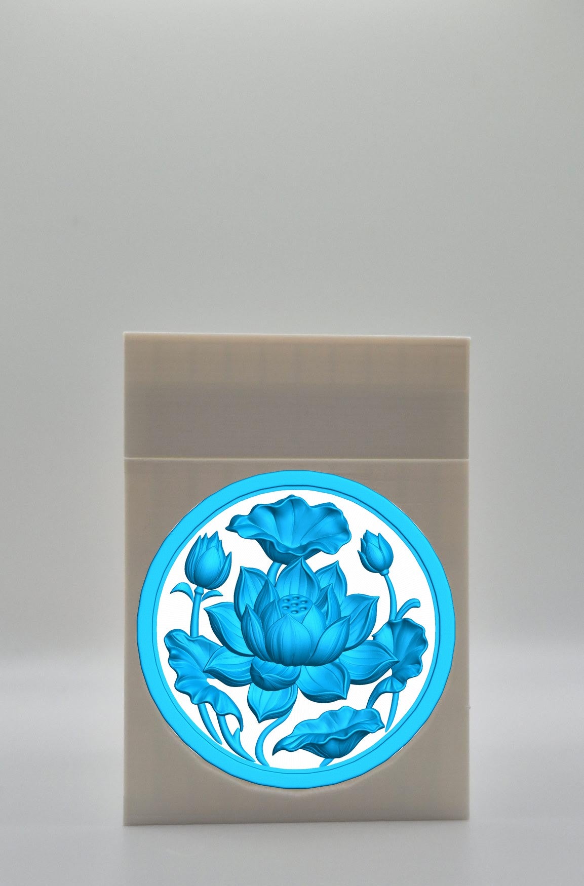 Lotus Card Box — White