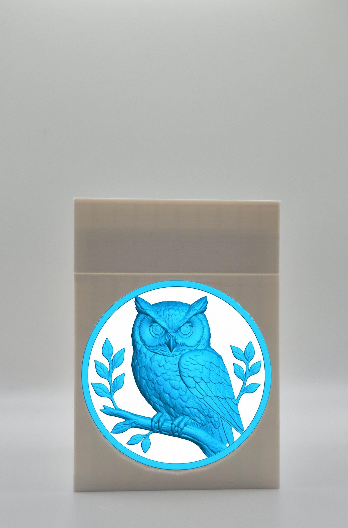 Owl Card Box — White