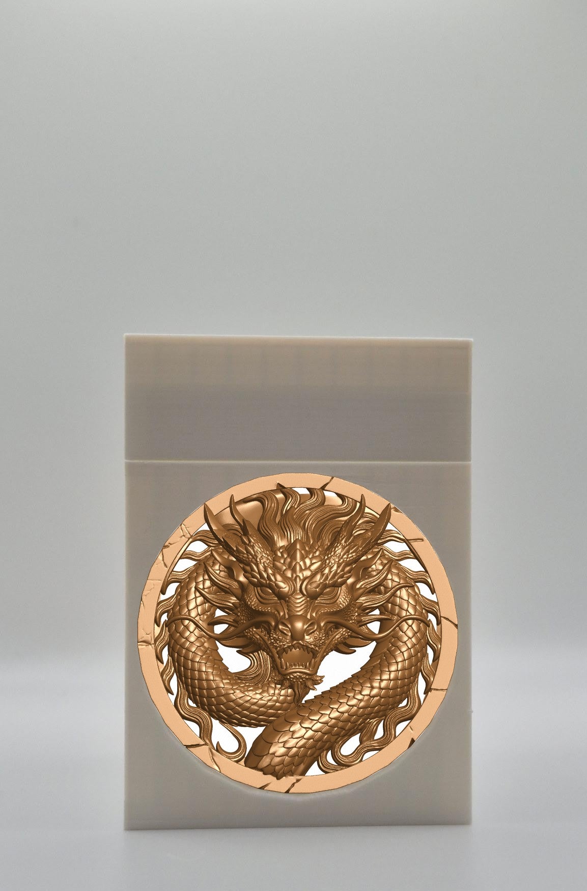 Dragon Card Box — White