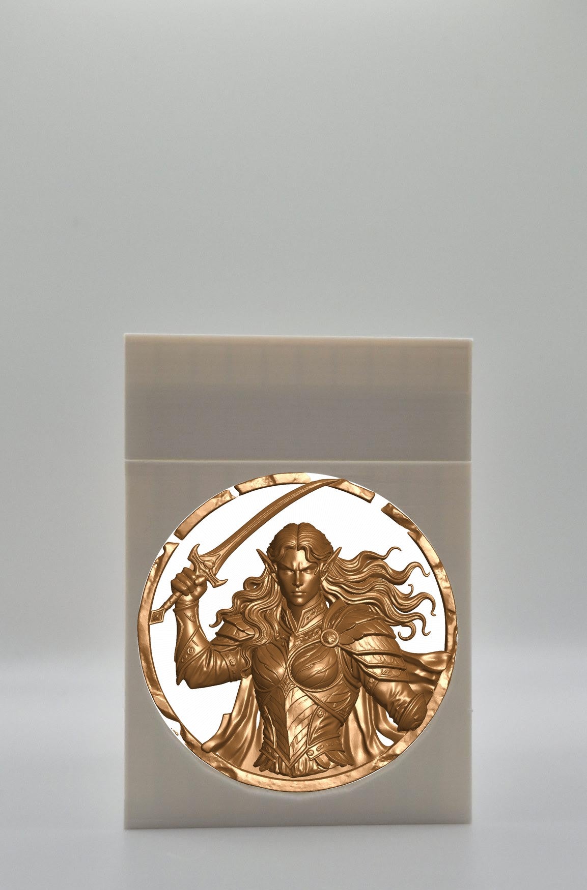 Elvish Warrior Card Box — White