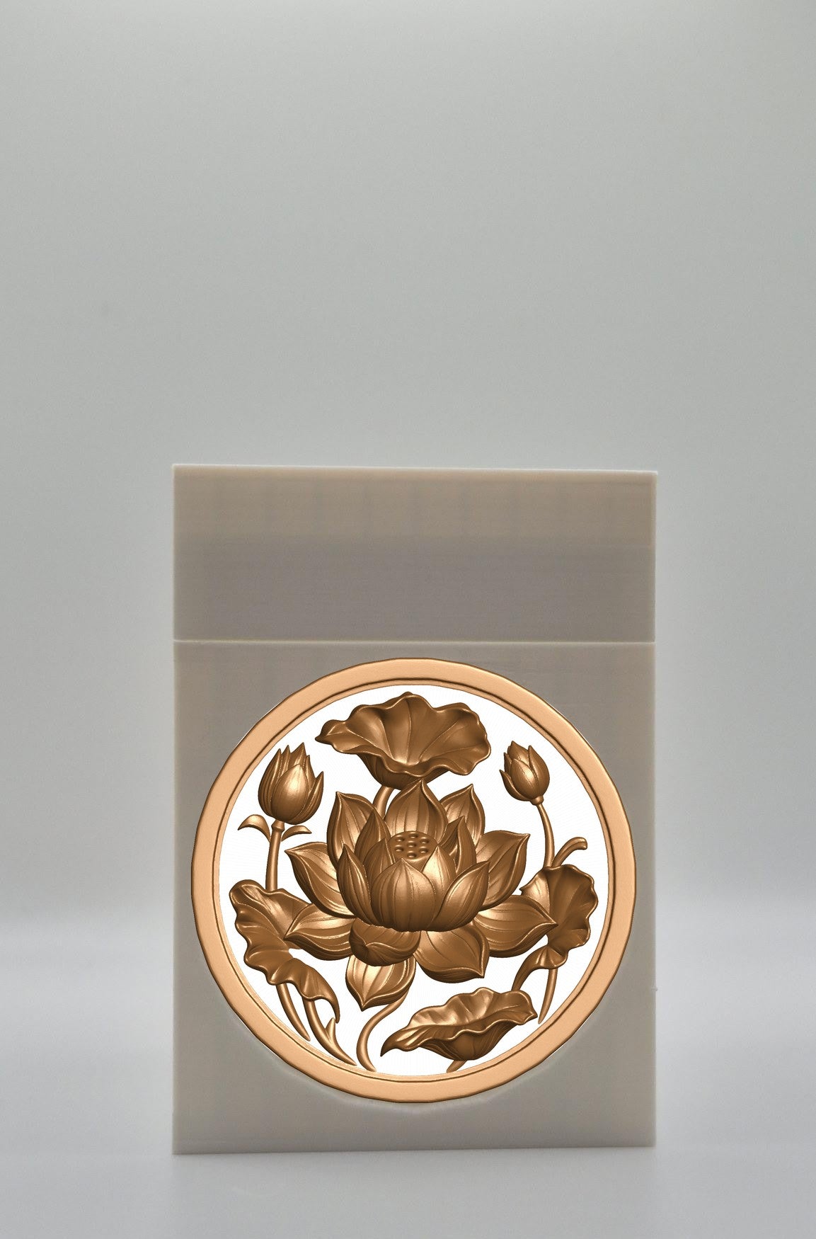 Lotus Card Box — White