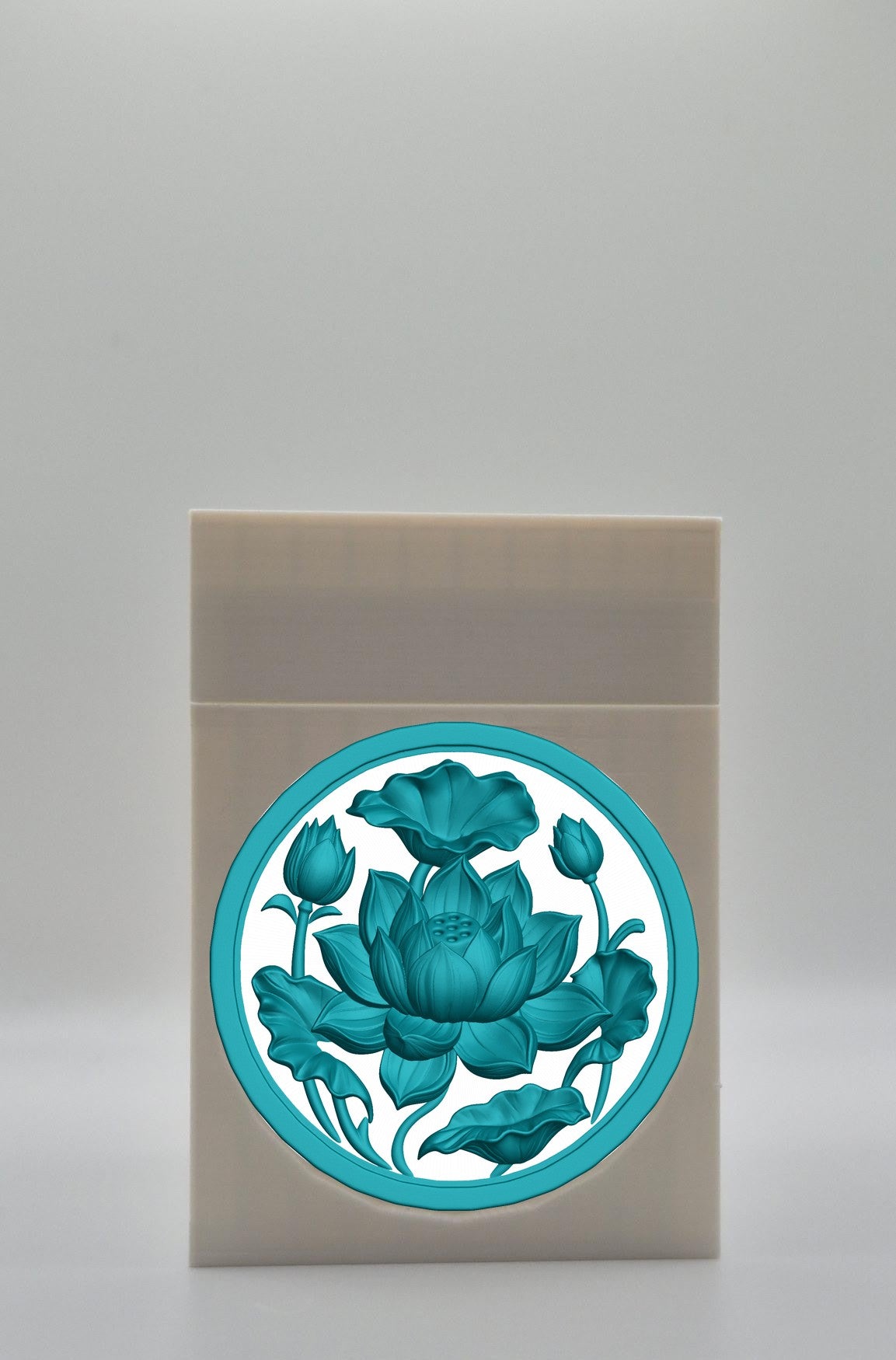 Lotus Card Box — White