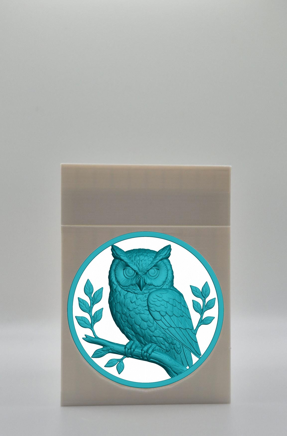 Owl Card Box — White