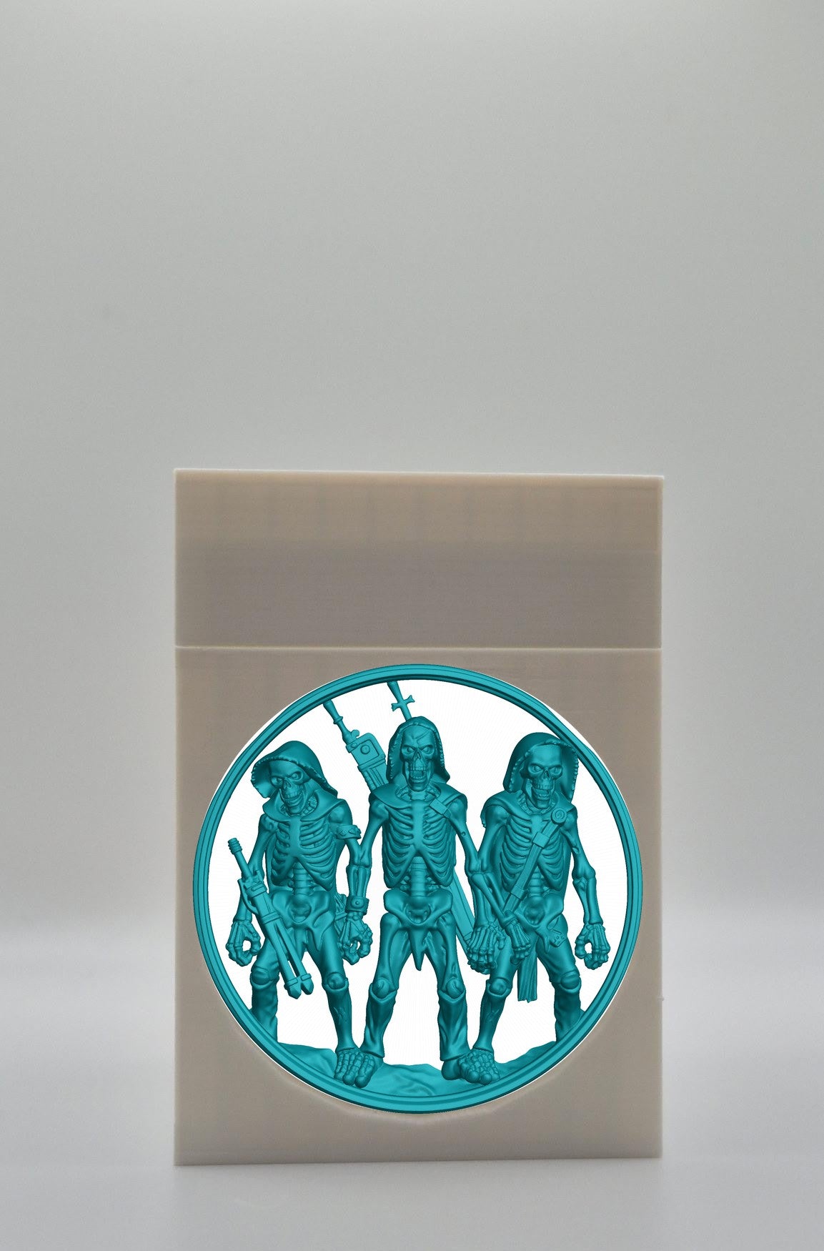 Skeleton Army Card Box — White