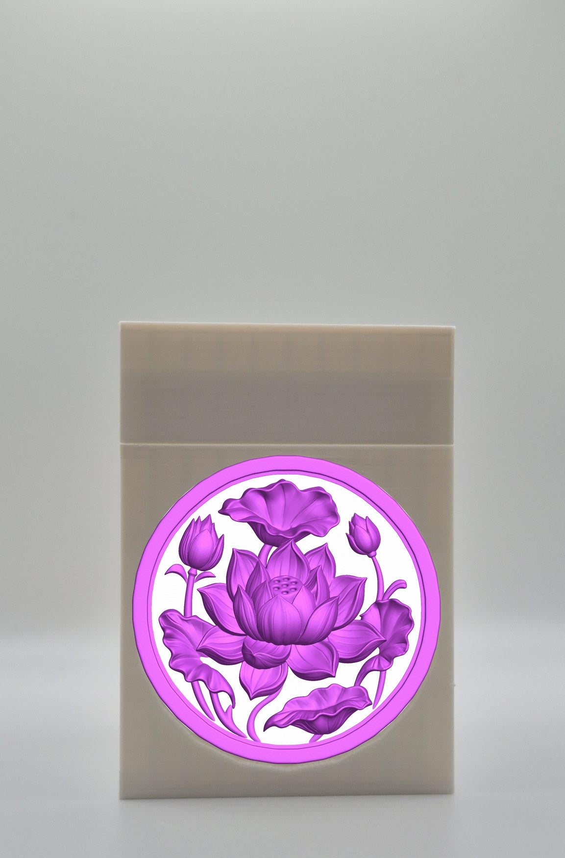 Lotus Card Box — White