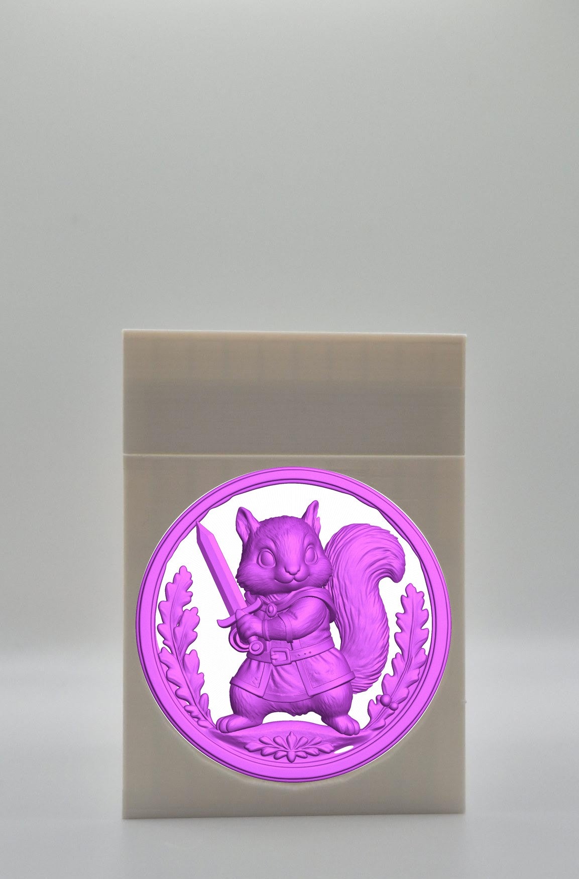 Squirrel Card Box — White