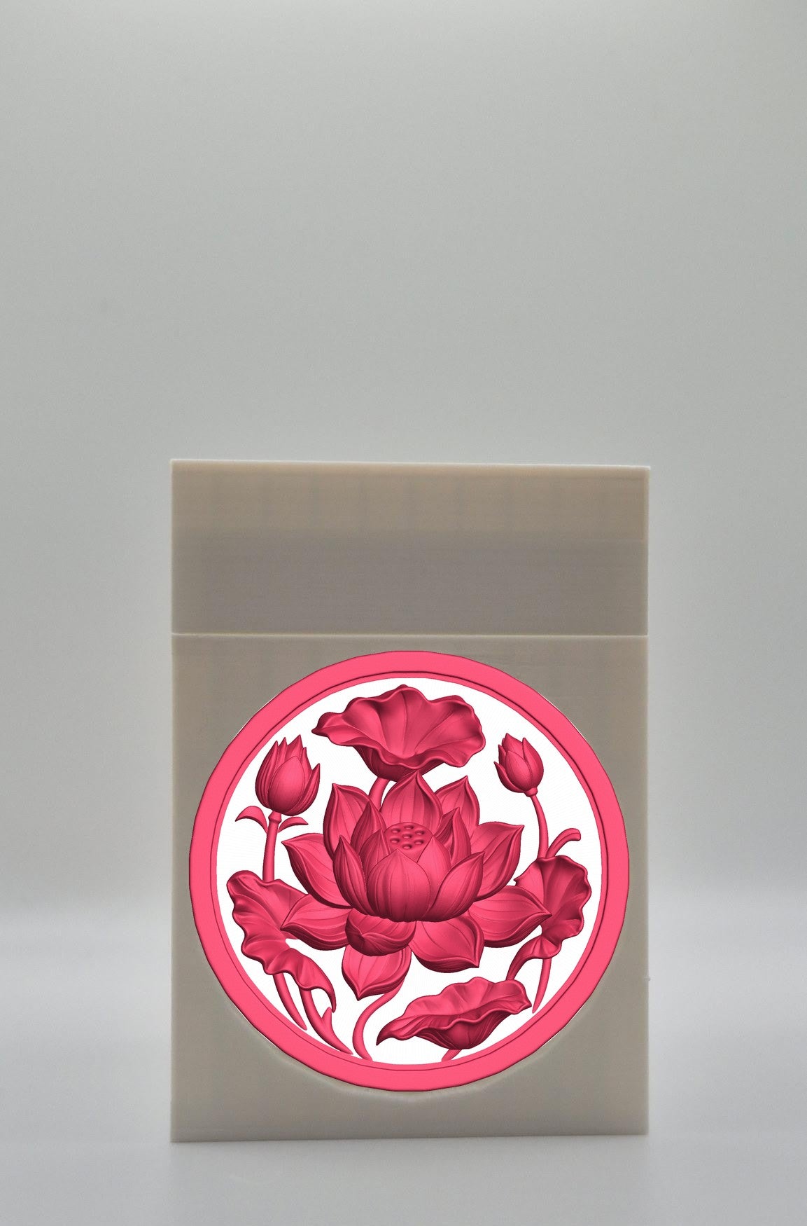 Lotus Card Box — White