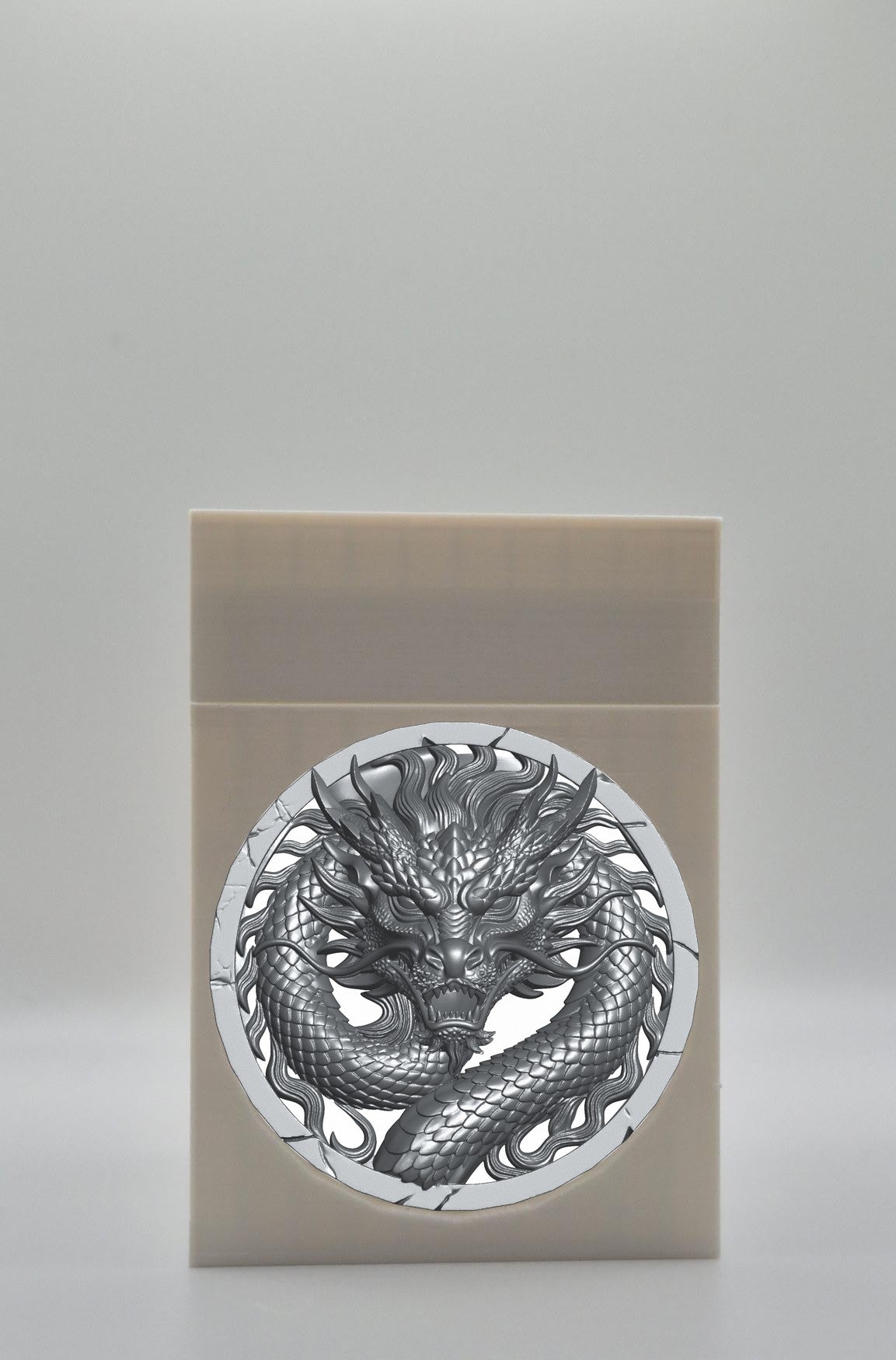 Dragon Card Box — White