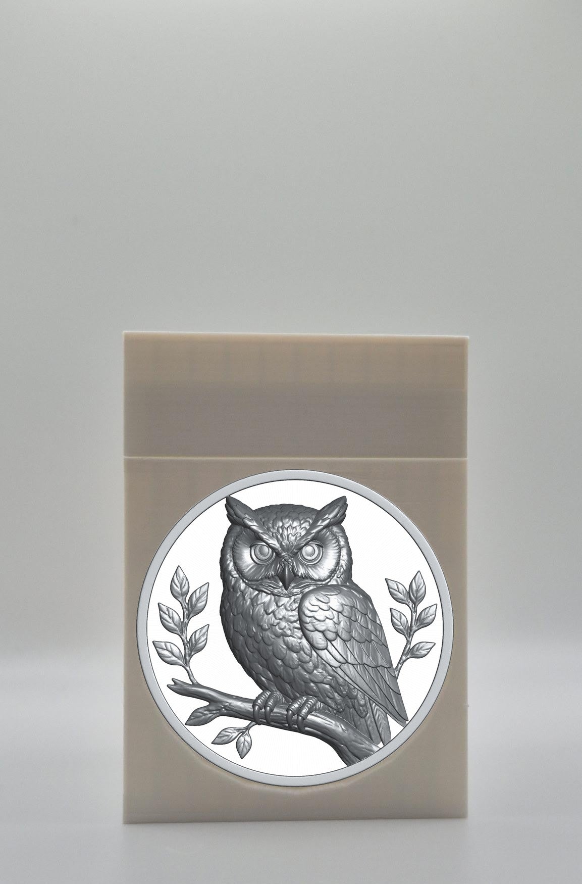Owl Card Box — White