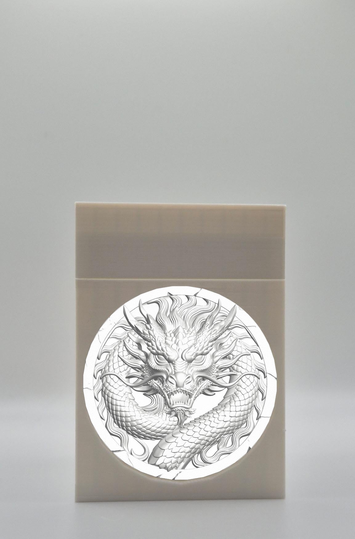 Dragon Card Box — White