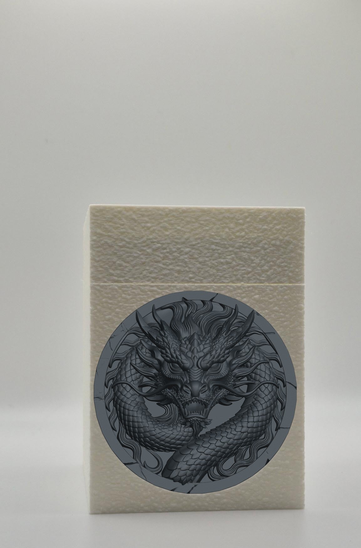 Dragon Card Box — White