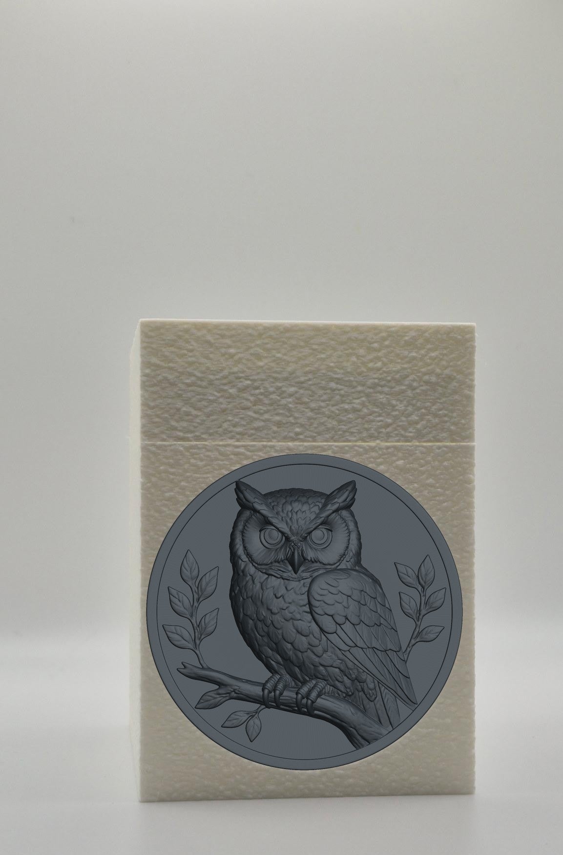 Owl Card Box — White