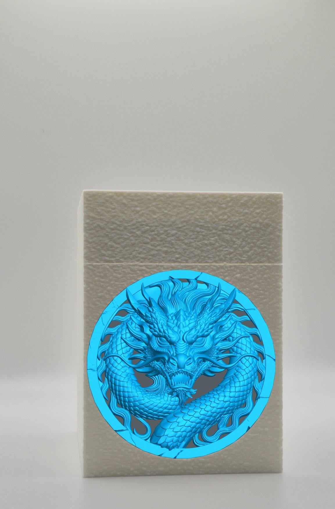 Dragon Card Box — White