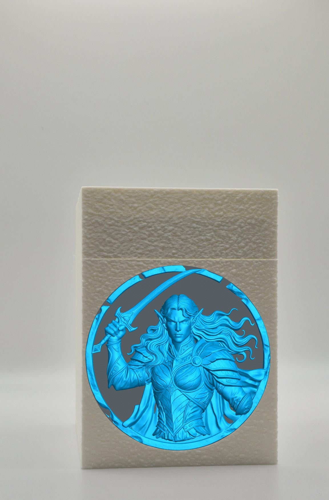 Elvish Warrior Card Box — White