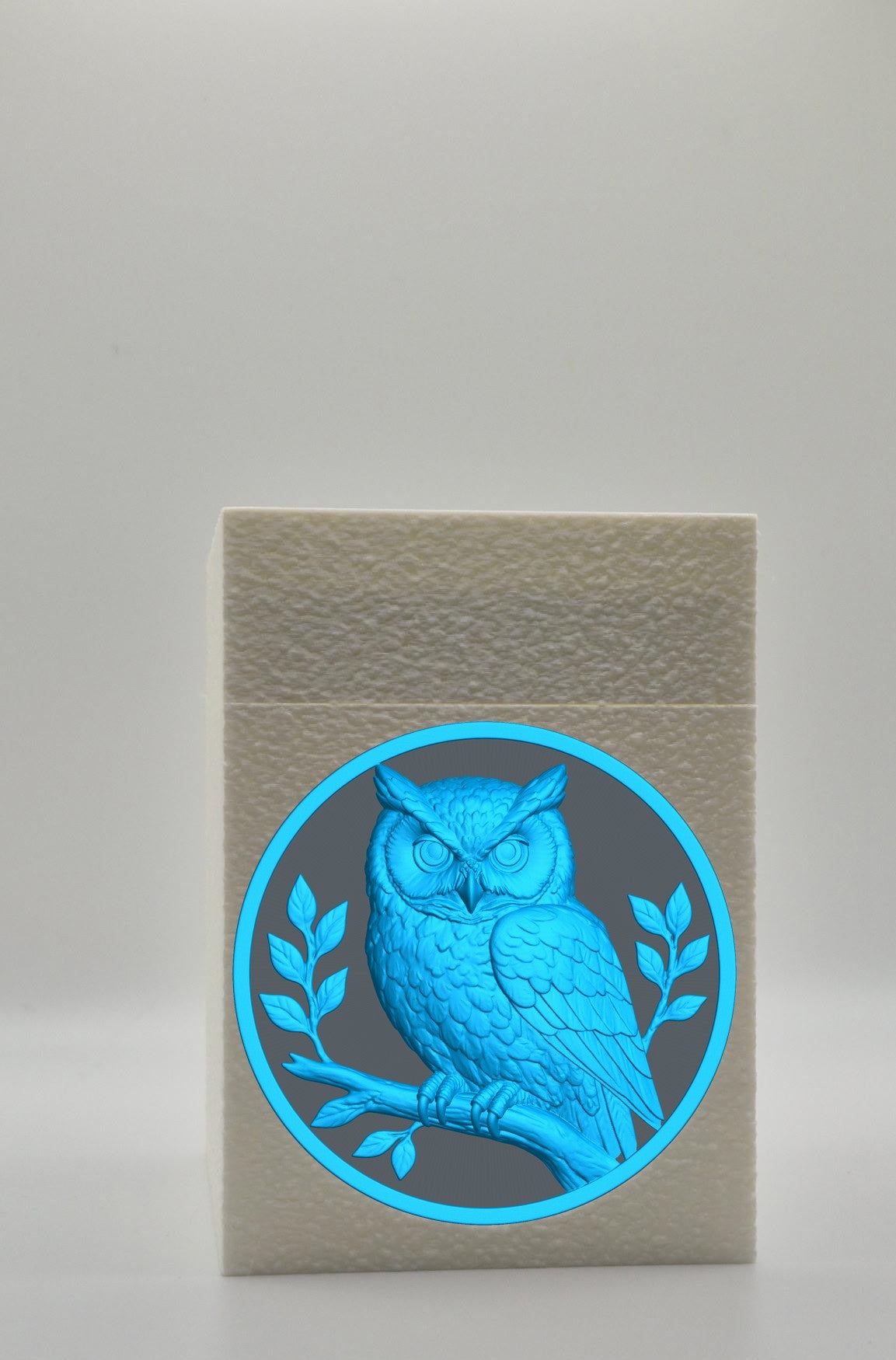 Owl Card Box — White