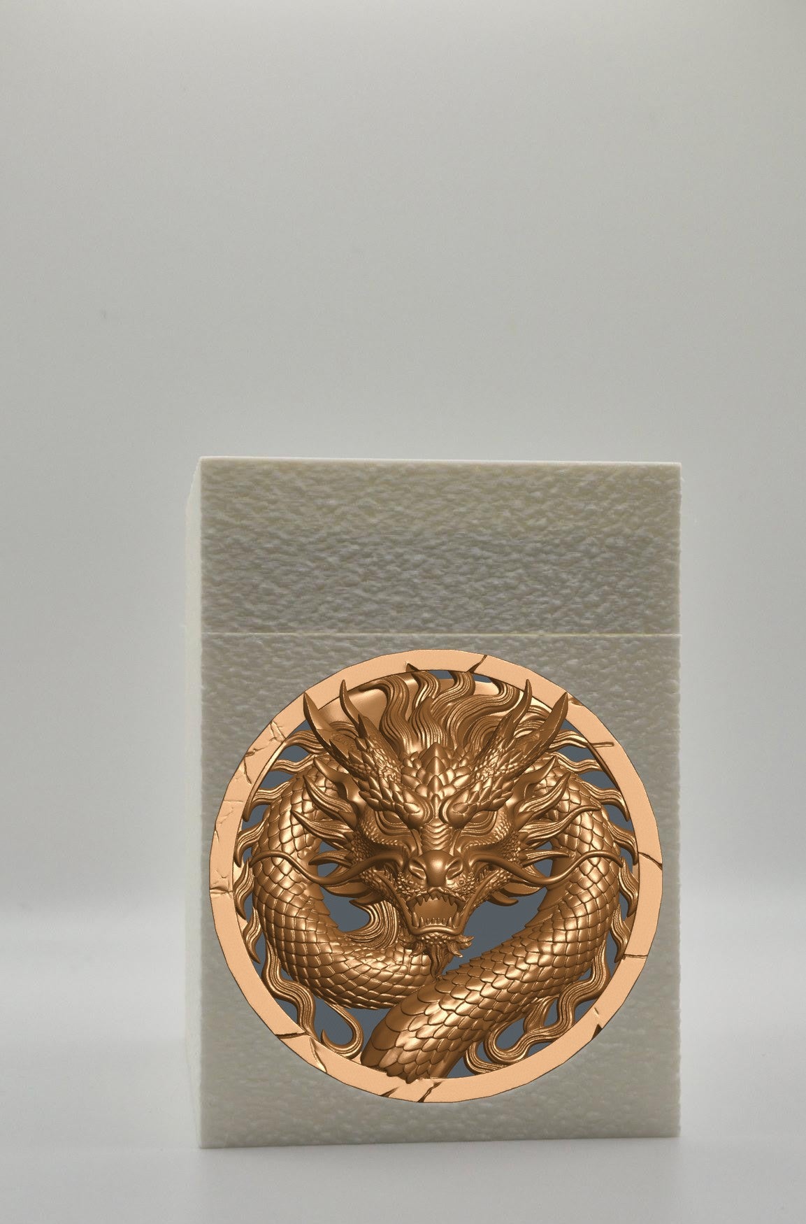 Dragon Card Box — White
