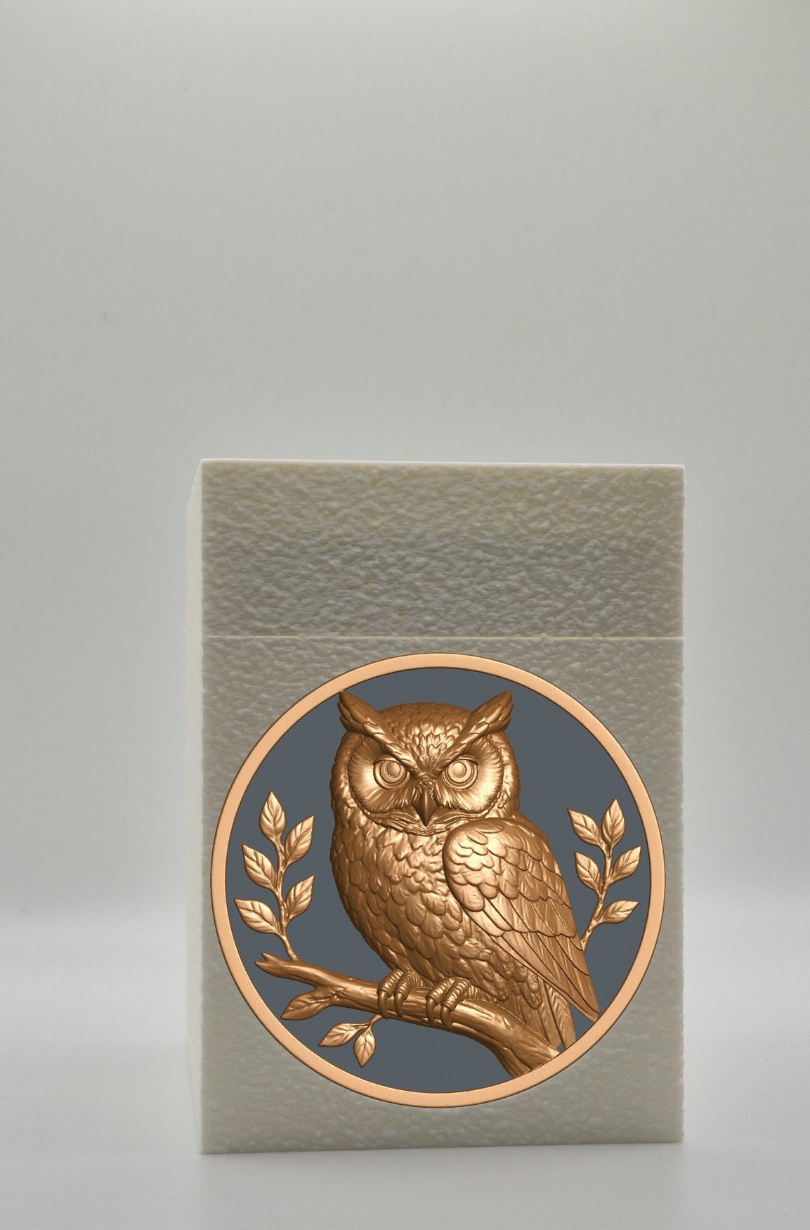 Owl Card Box — White