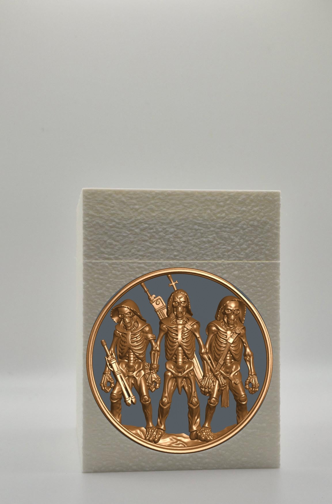 Skeleton Army Card Box — White