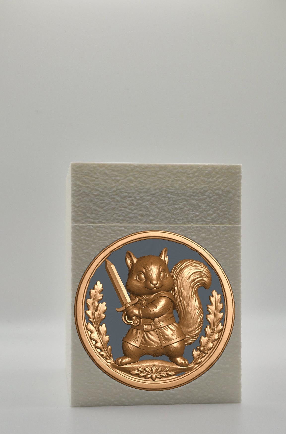 Squirrel Card Box — White