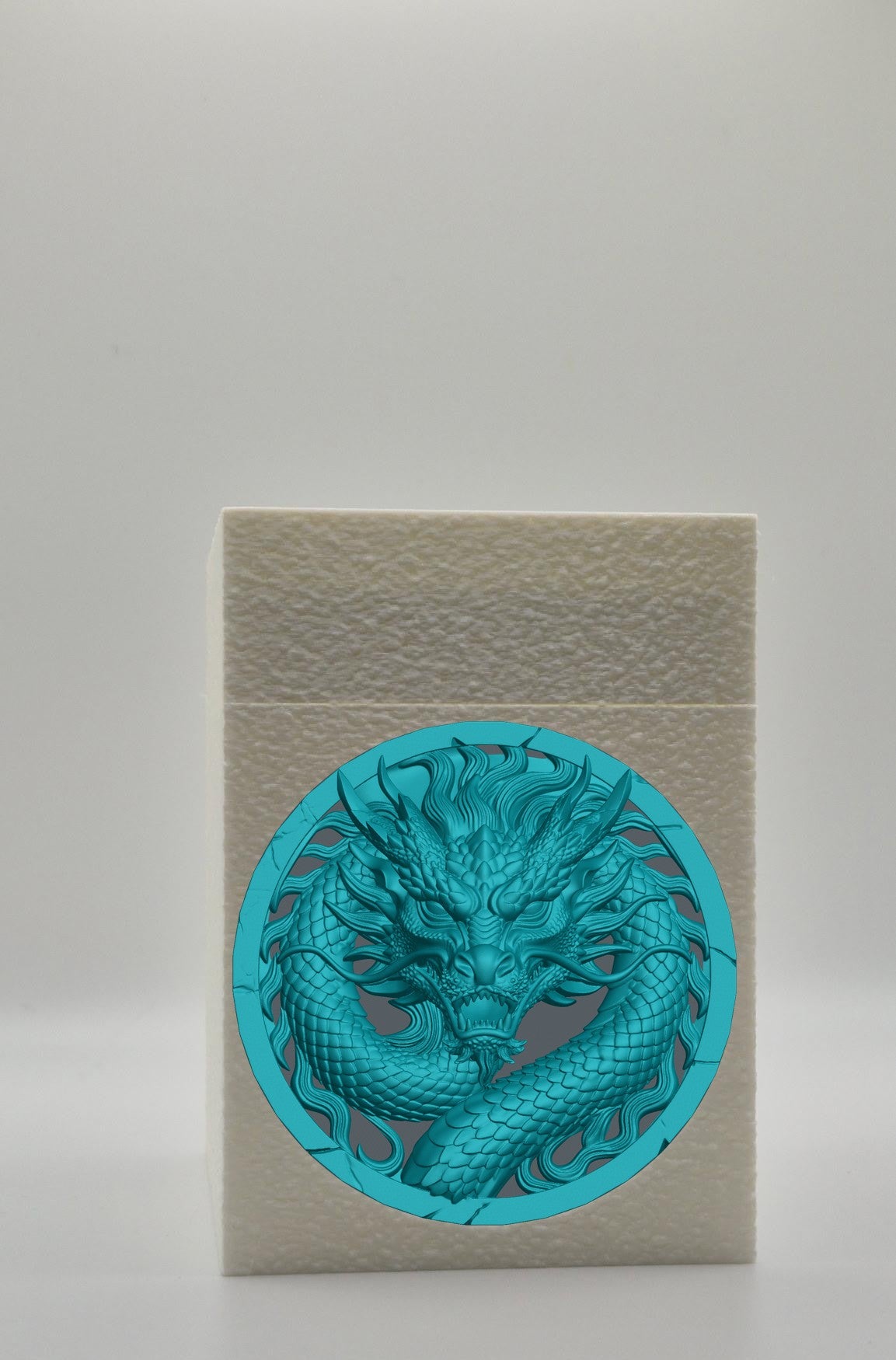 Dragon Card Box — White