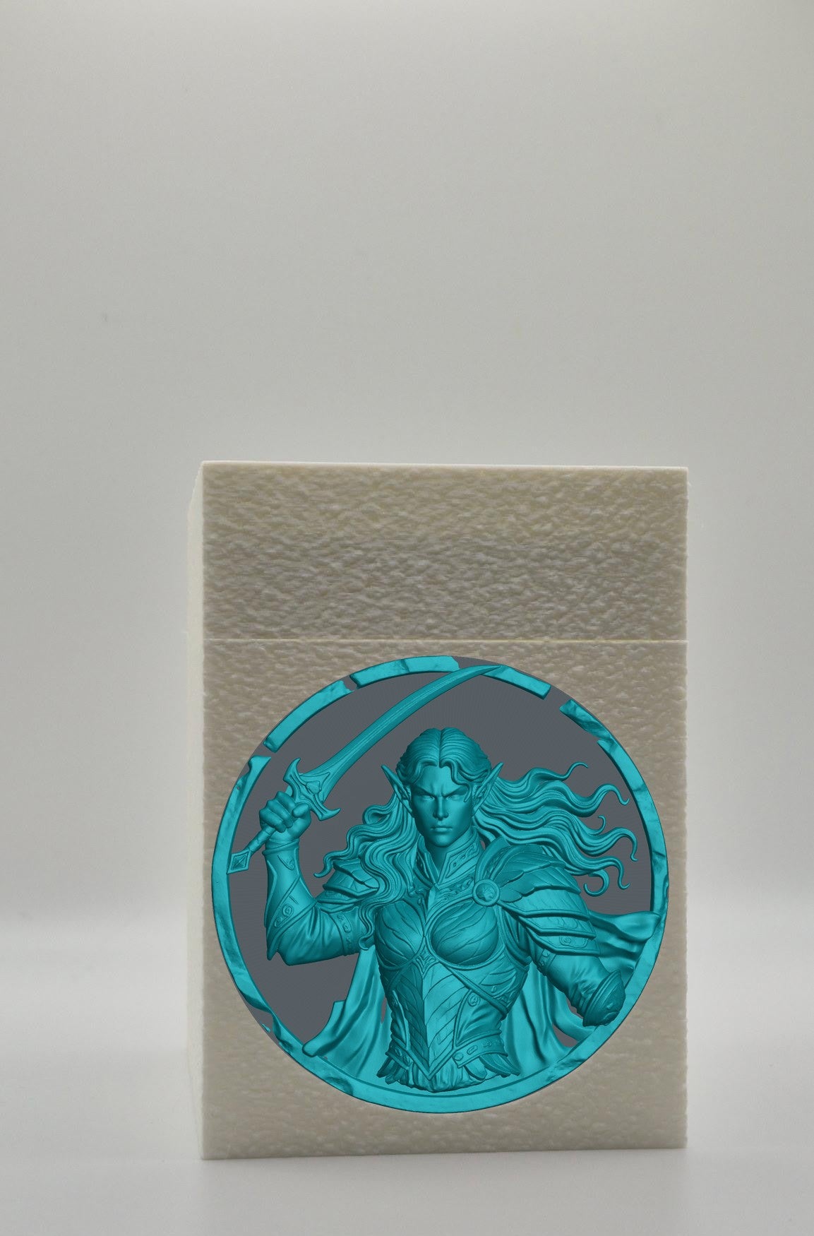 Elvish Warrior Card Box — White