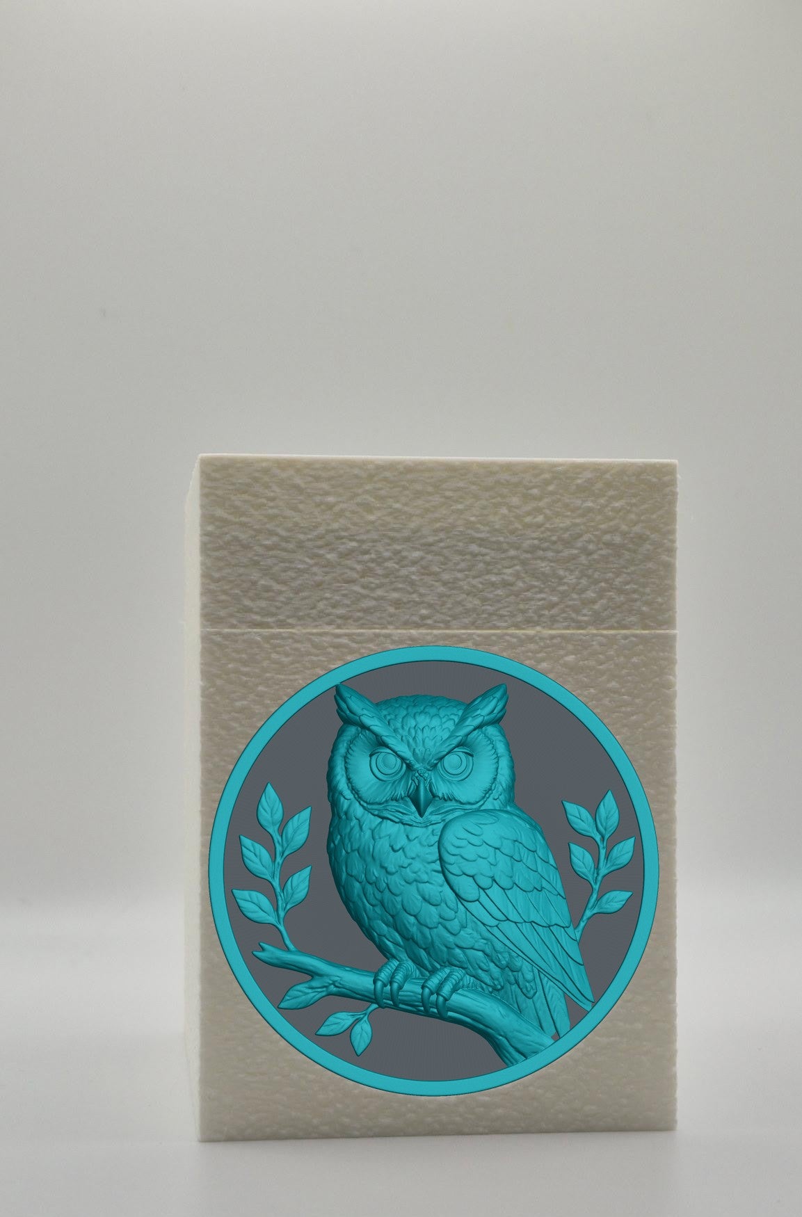 Owl Card Box — White