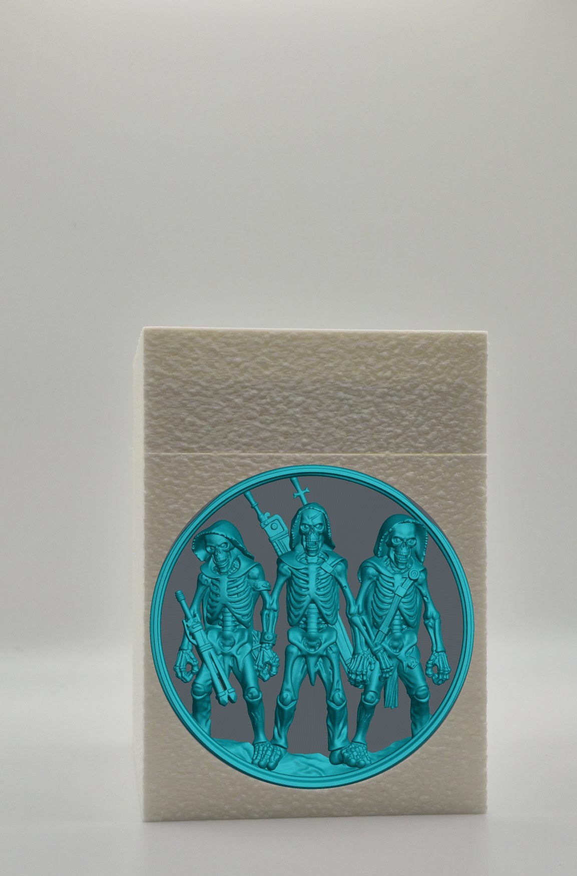 Skeleton Army Card Box — White