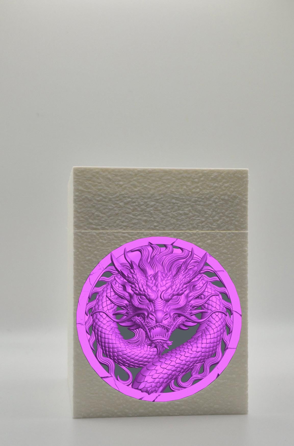 Dragon Card Box — White