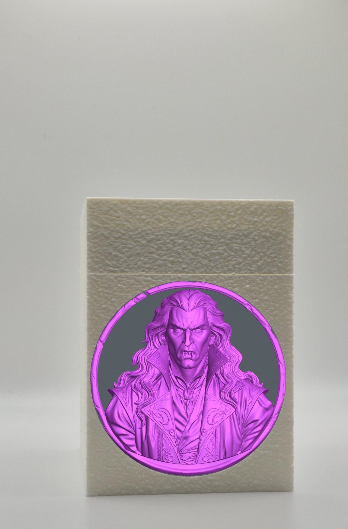 Gothic Vampire Card Box — White