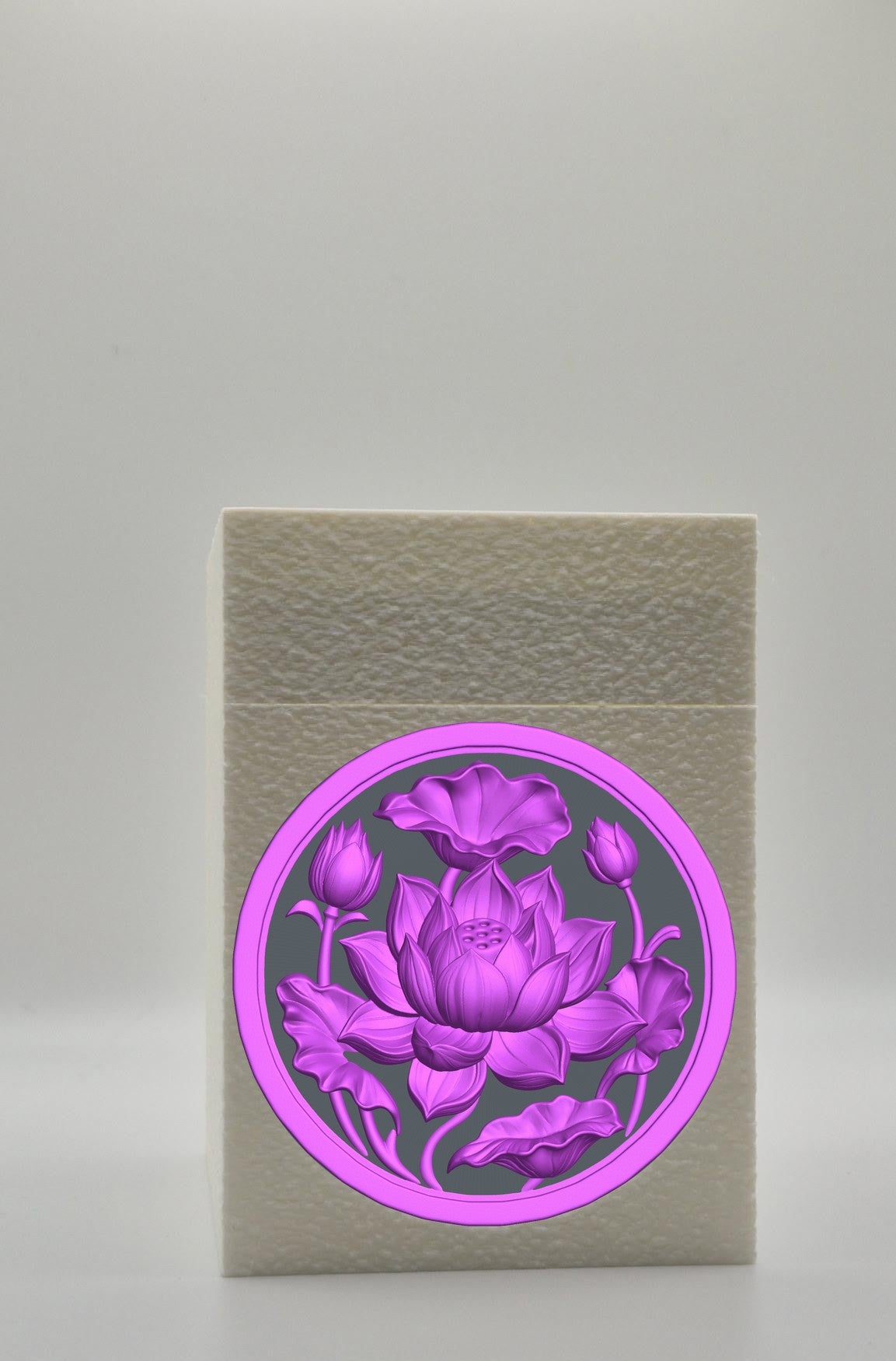 Lotus Card Box — White