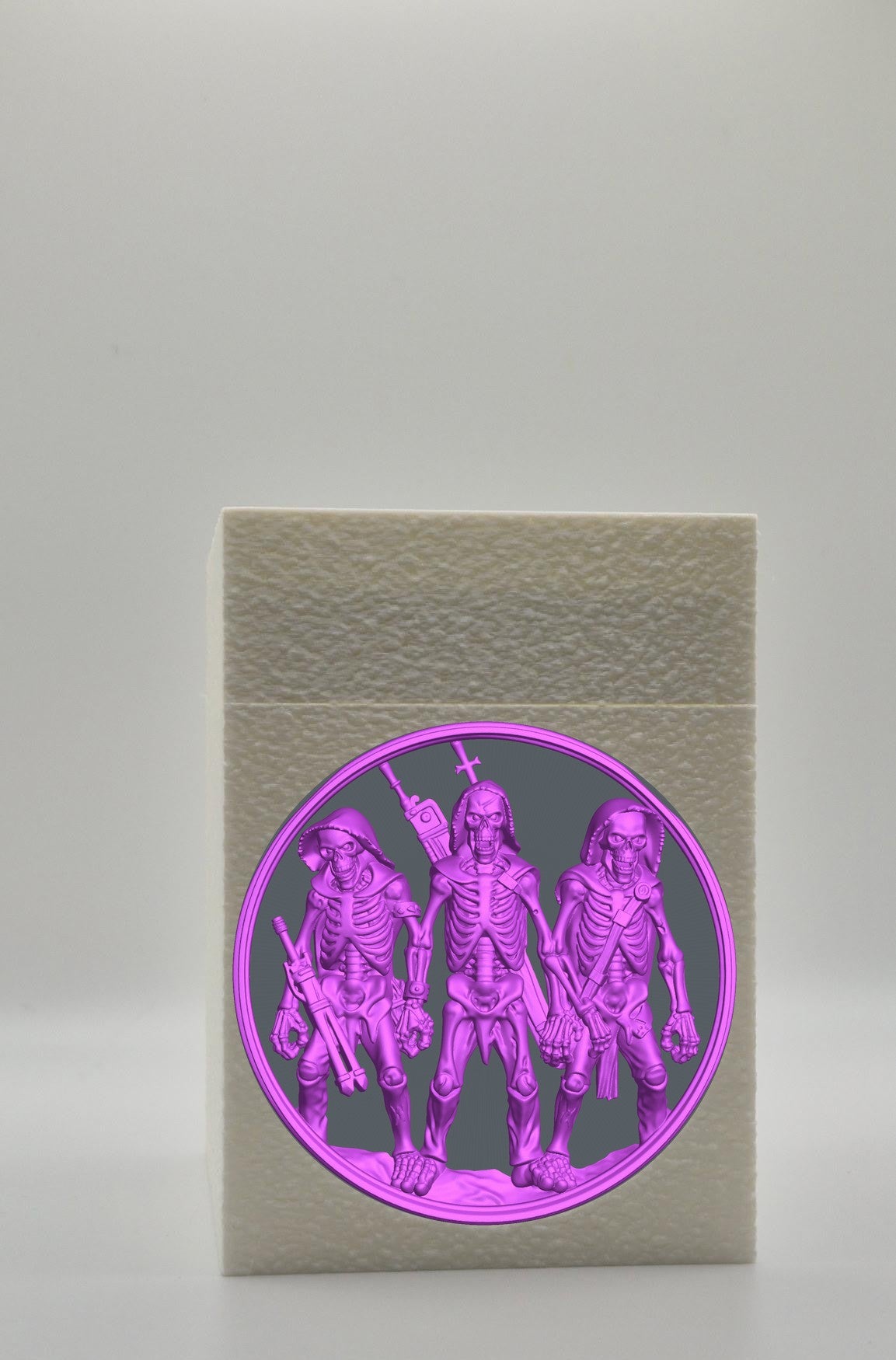 Skeleton Army Card Box — White