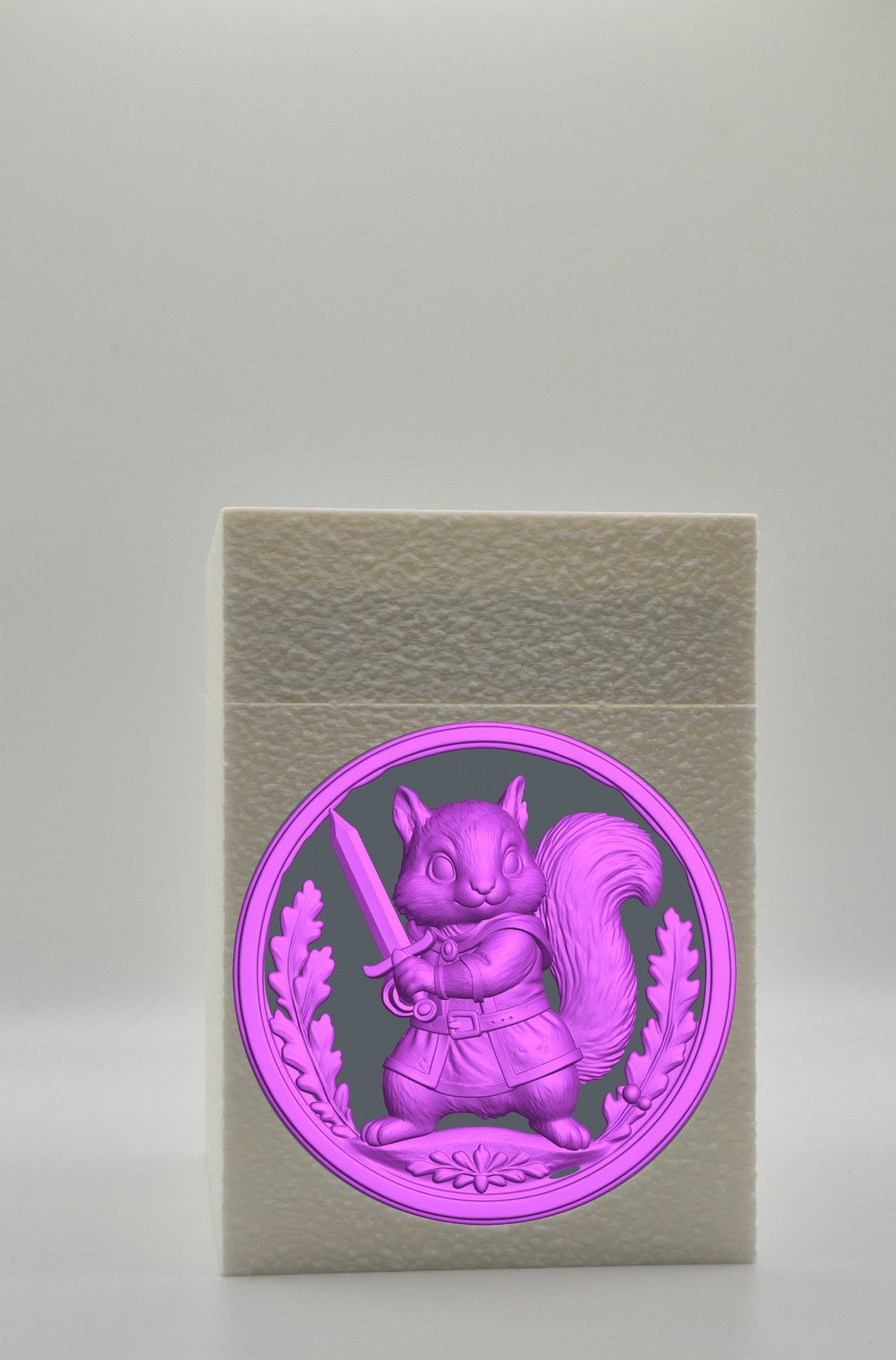 Squirrel Card Box — White