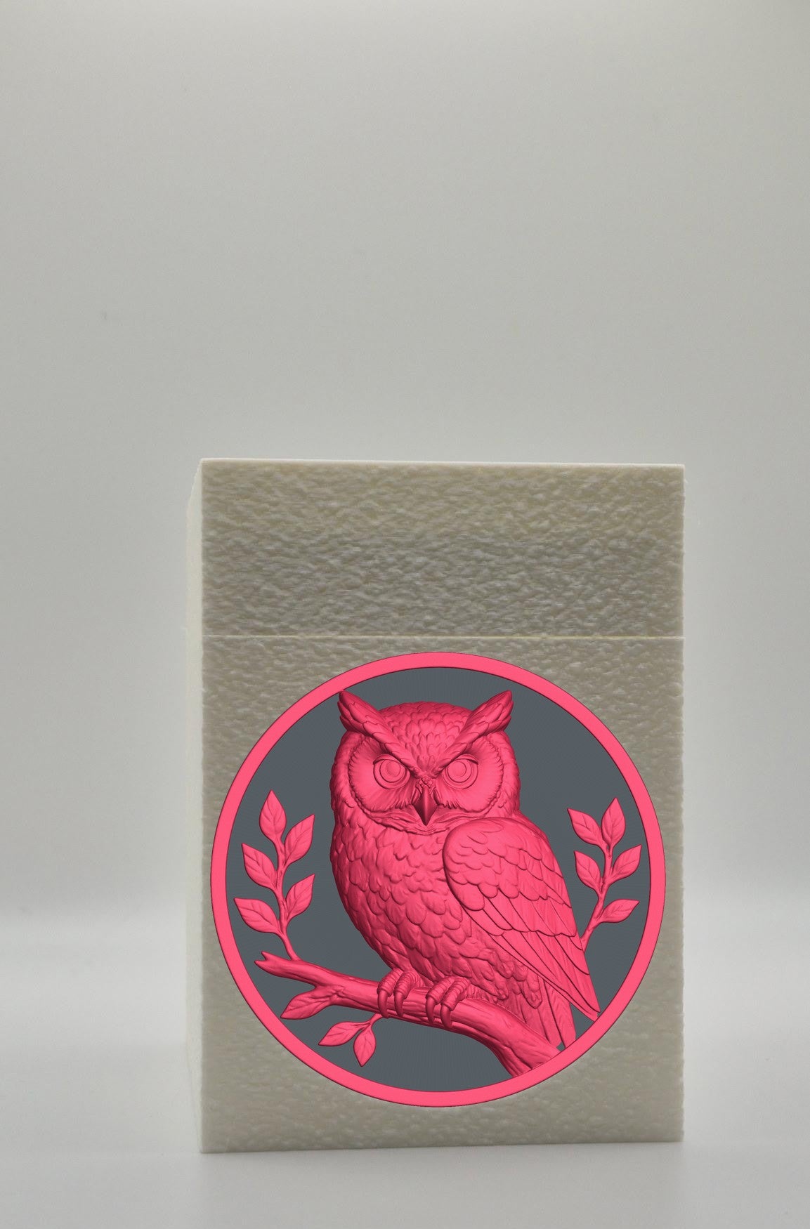 Owl Card Box — White